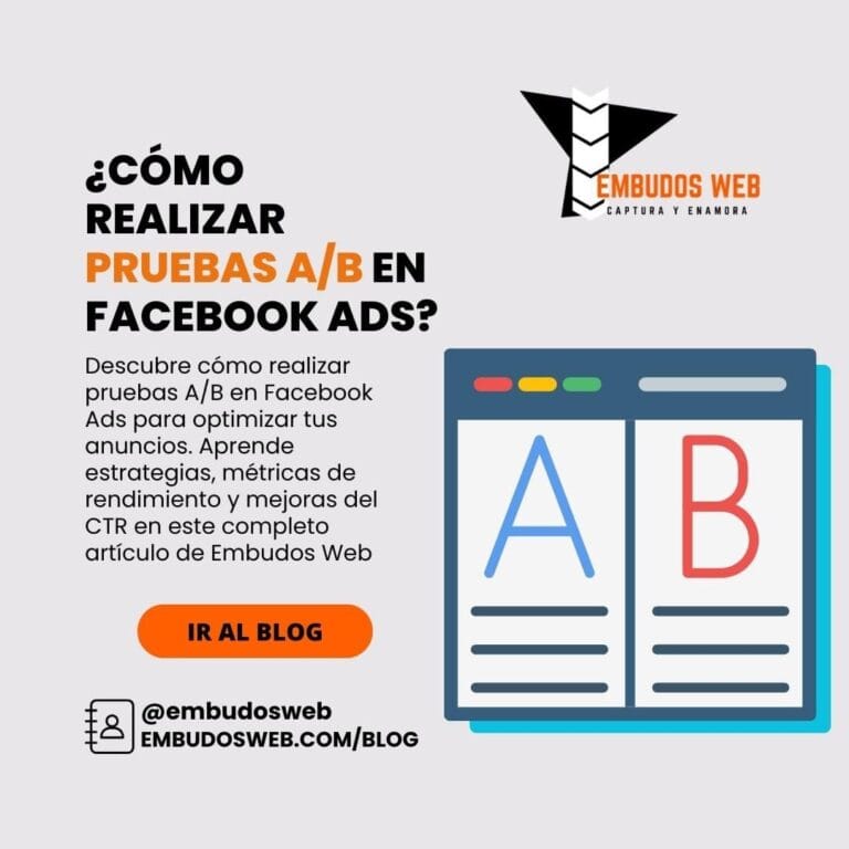 Cómo realizar pruebas AB en Facebook Ads
