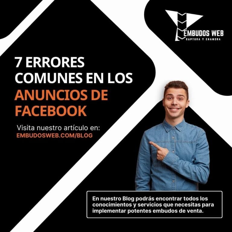 Errores comunes en los anuncios de Facebook