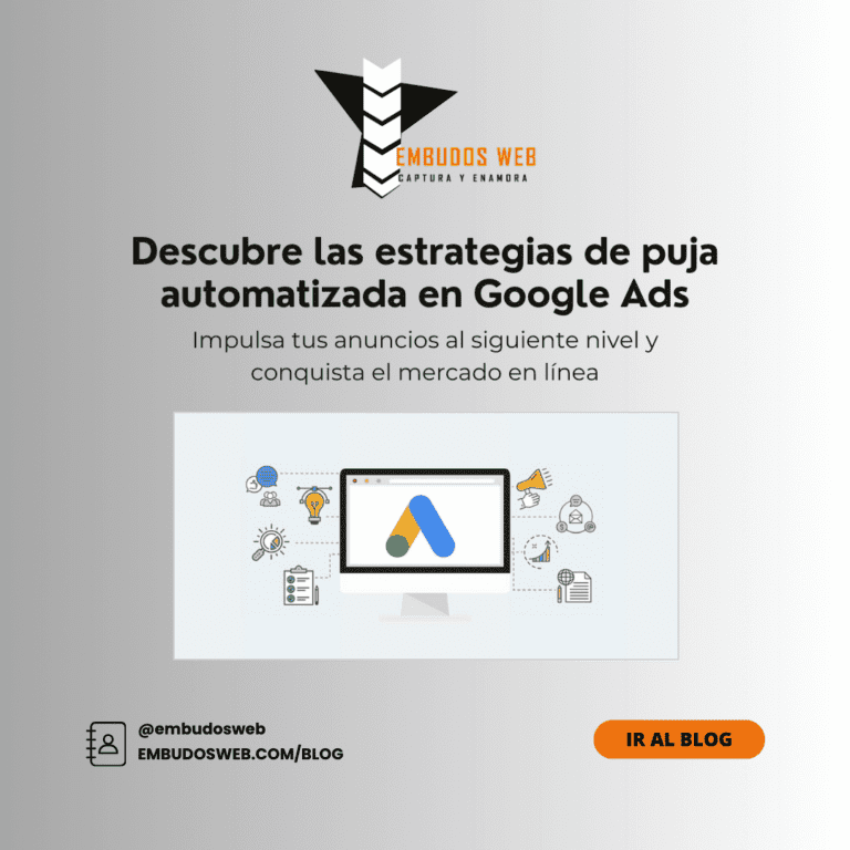 Descubre las estrategias de puja automatizada en Google Ads Impulsa tus anuncios al siguiente nivel y conquista el mercado en línea