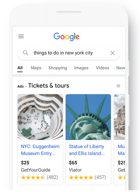 Debería usar Google Ads - cosas para hacer en anuncios de viajes