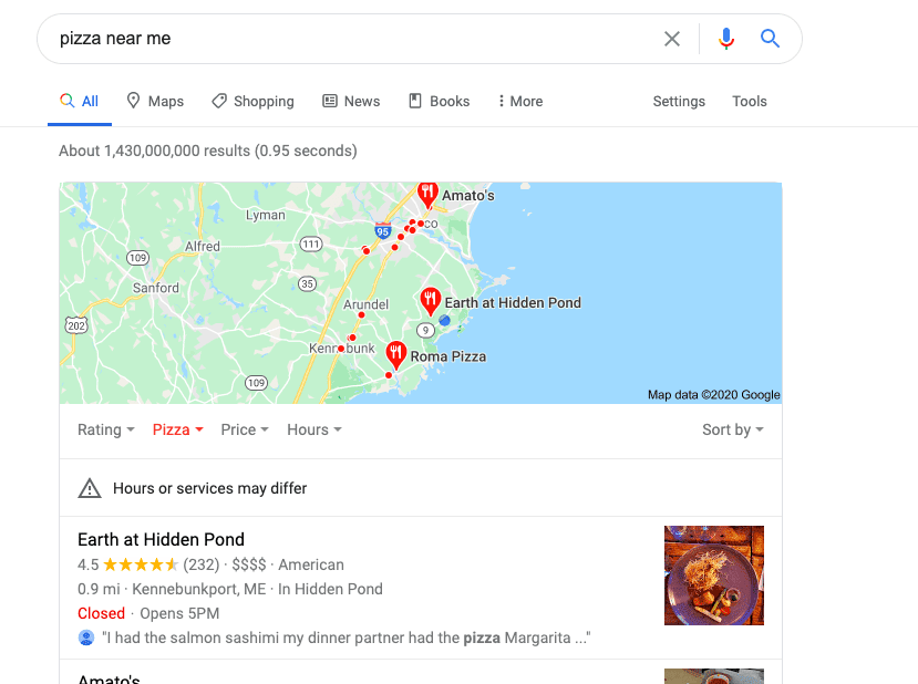 captura de busqueda en google - pizza near me - 2020-08-17 at 9.50.48 AM