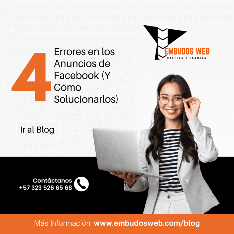 4 Errores en los Anuncios de Facebook (Y Cómo Solucionarlos)