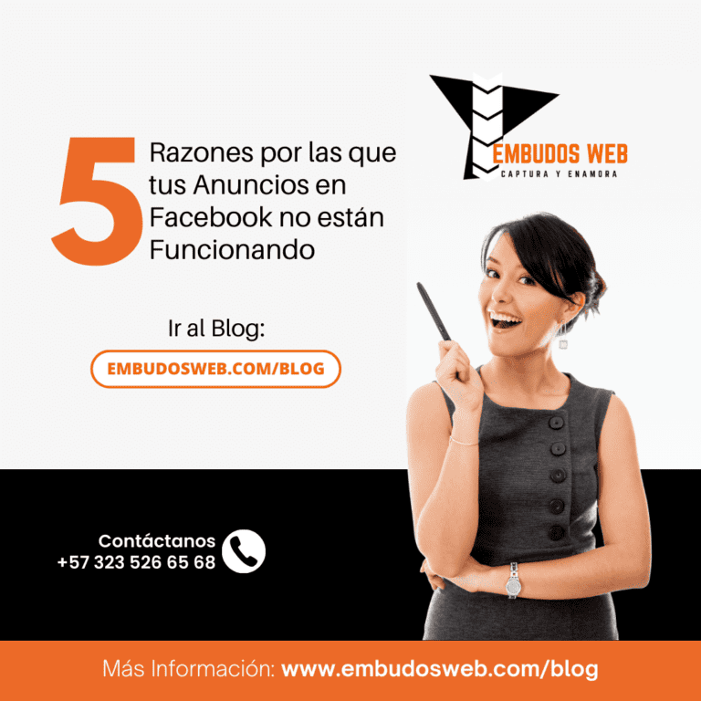 5 Razones por las que tus Anuncios en Facebook no están Funcionando