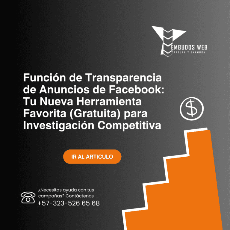 Función de Transparencia de Anuncios de Facebook Tu Nueva Herramienta Favorita (Gratuita) para Investigación Competitiva