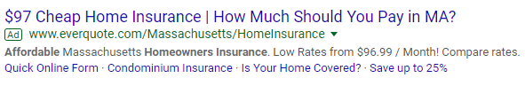 redacción de anuncios PPC - home insurance