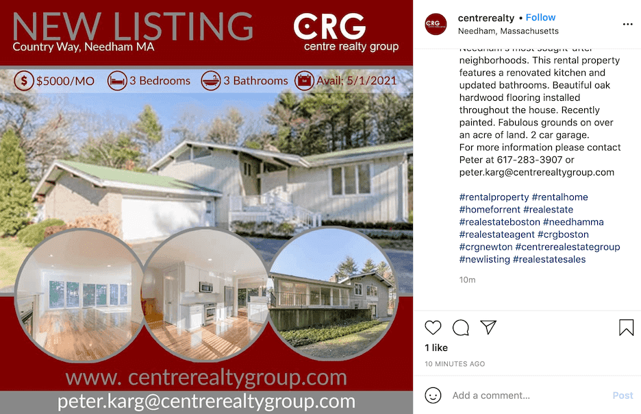 Ideas para subtítulos de Instagram - con etiquetas de ubicacion para el sector inmobiliario