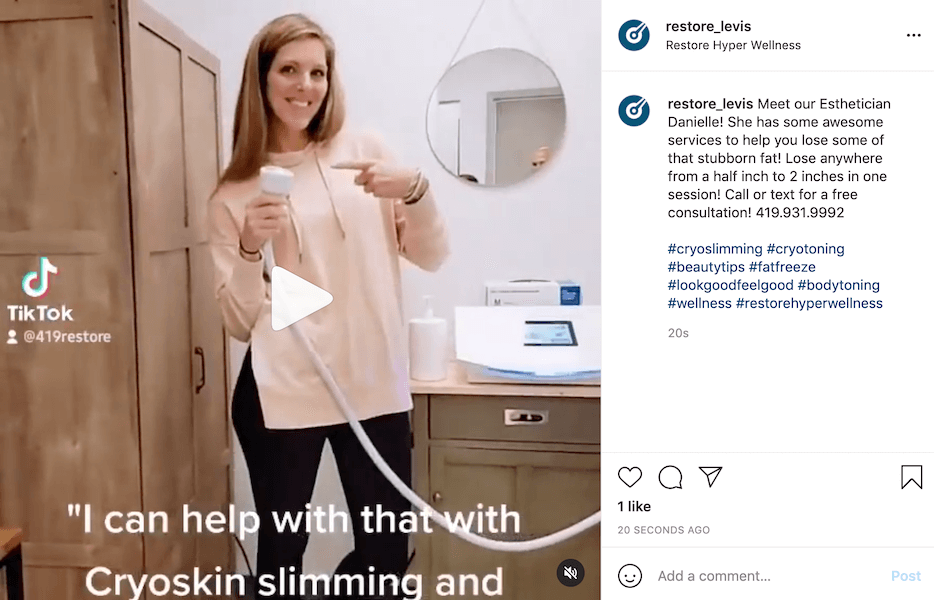Pies de foto para Instagram sobre salud y bienestar Demostración de productos