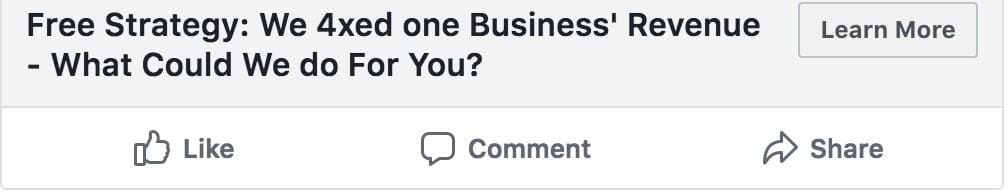 anuncios de Facebook para B2B - strategy